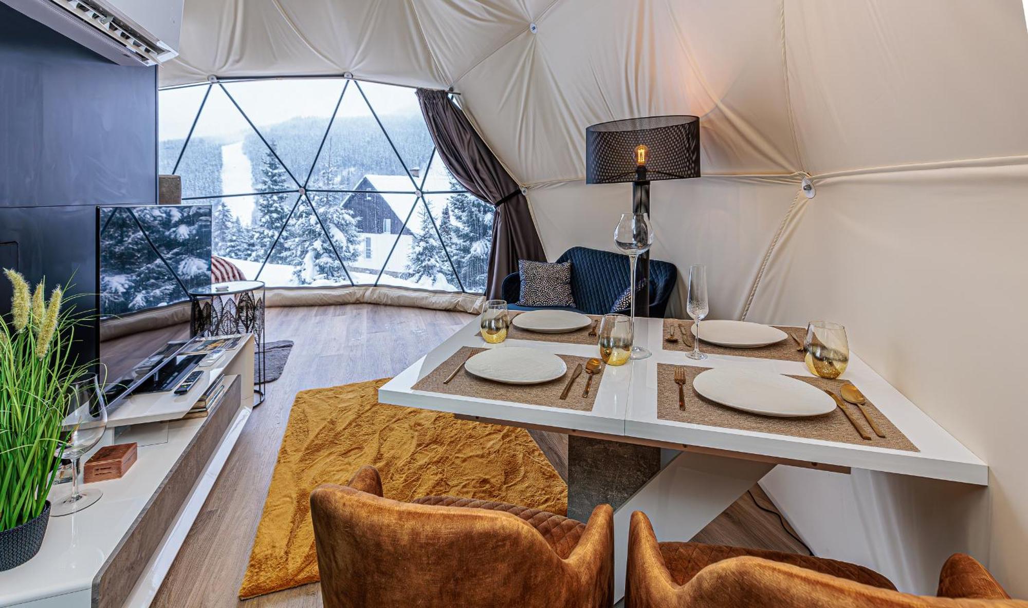 Glamping Spindl One&only Luxury tent Spindleruv Mlyn